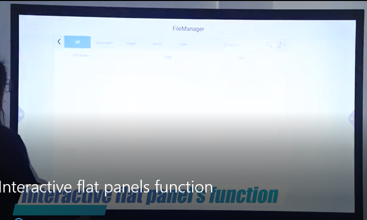 Interactive flat panels function